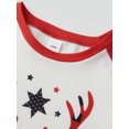 thumbnail image 3 of AceBaby Christmas Family Pajamas Matching Set Letter Elk Print Holiday Sleepwear Loungewear PJs, 3 of 10