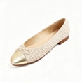 thumbnail image 2 of SKIUHS Women's Round Toe Low-Heel Flat Shoes, Comfortable Dressy Daily Work Dress Shoes, 2 of 5