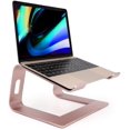 thumbnail image 1 of Laptop Stand, Ergonomic Aluminum Laptop Mount Computer Stand, Detachable Laptop Riser，Notebook Holder Stand Compatible with MacBook Pro/Air HP Samsung Huawei ，All 10-15.6" Laptops(Rose Gold), 1 of 8