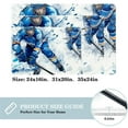 thumbnail image 2 of Ice Hockey Polyester Non-Slip Machine Washable Indoor Rug Floor Mat Chair Rug, 2 of 6
