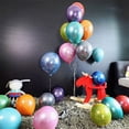 thumbnail image 4 of 100 Piezas Globos de Látex Metálicos de 10 Pulgadas, Globos de Perla de Metal Brillantes Cromados Espesos Globos para Decoración de Fiestas, PúRpura, 4 of 5