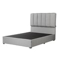 thumbnail image 3 of Box Base Cama Queen Size + Cabecera Kami Gris + Almohada 2Pack + Protector Cloud + Sabanas Softy, 3 of 8