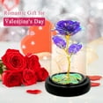 thumbnail image 4 of Birthday Gifts for Women,Mothers Day Flowers Gifts for Mom,Wife,Grandma,Rose Mom Gifts for Her,Light Up Rose Flowers in Glass Dome,Colorful Purple Flower Rose Presents for Mom,Anniversary,Valentines, 4 of 15
