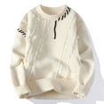thumbnail image 1 of Chandails Chauds Automne Hiver pour Hommes Mode Col Roulé Patchwork Pulls Nouveaux Vêtements de Rue Coréens Pull Décontracté pour Hommes, 1 of 5