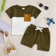 thumbnail image 2 of Akiihool Baby Summer Outfits Toddler Baby Boys Clothes Set Short Sleeve T-Shirt and Shorts Summer 2 PCS Outfit for 6M-3Y(AG,2-3 Years), 2 of 4