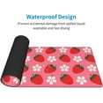 thumbnail image 4 of Pink Strawberry Mouse Pad Large Desk Mat XL Extended Non-Slip 31.5 X 11.8 in Keyboard Pads Base Mousepad Stitched Edge for Home Gaming Office Work, 4 of 6