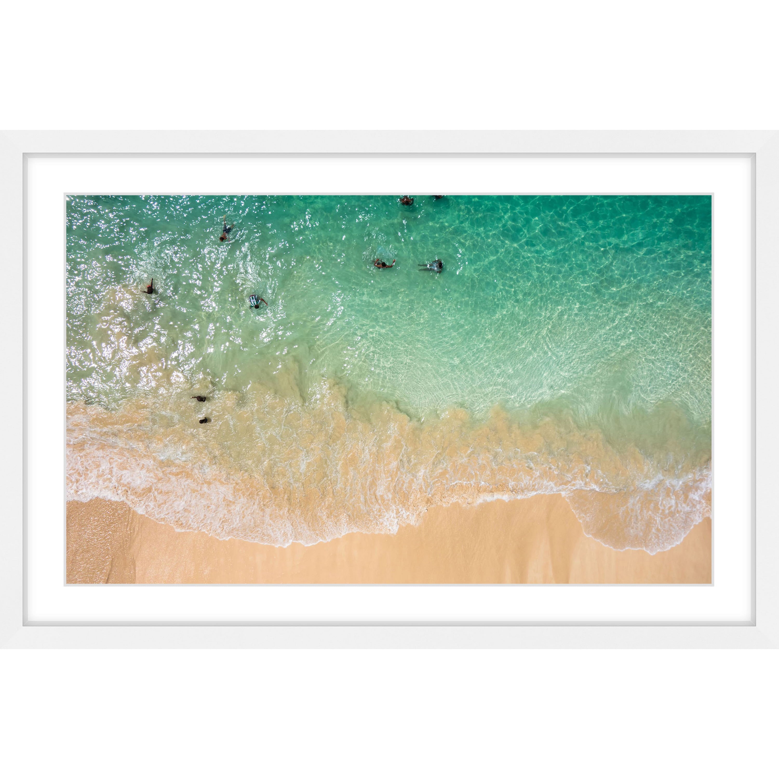 Marmont Hill "Splash Near Shore" Framed Painting Print