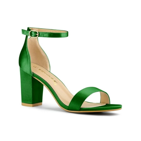 

Allegra K Women s Ankle Strap Chunky Heels Sandals
