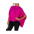thumbnail image 4 of Women Casual Blouse Shirts Batwings Sleeve Mock Neck Loose Poncho Tops, 4 of 6