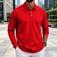 thumbnail image 5 of LWavelet Men's Polo Shirt Long Sleeve Collared Golf Shirts Quick Dry Lightweight 3-Button Performance Work Fishing Athletic Tops, 5 of 7