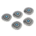 thumbnail image 4 of 5 Pcs Boutons Vintage à Vis Tour de Fleurs Rivets Ronds, 4 of 7