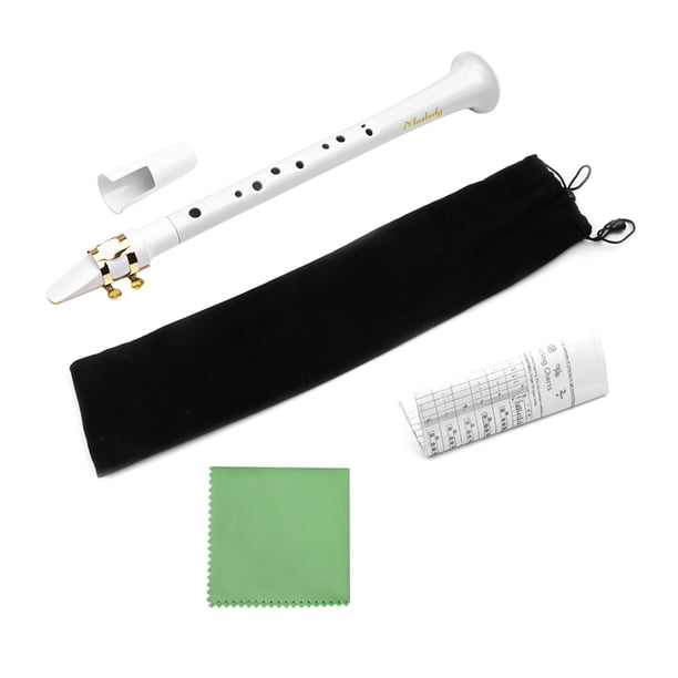 Muslady White Pocket Sax Portable Mini Saxophone Little Saxophone With Carrying Bag Woodwind Instrument Walmart Com Walmart Com