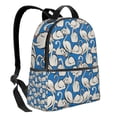 thumbnail image 2 of Zufioo Swan Birds Print Fashion Large Capacity Backpack, Zippered Multi-compartment Travel Work Campus Lightweight Backpack, Unisex, 2 of 5