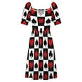 thumbnail image 4 of Robe Sans Manches pour Cartes à Jouer Robes de Mariage pour Femme Vêtements d'Été Robe pour Femmes, 4 of 4