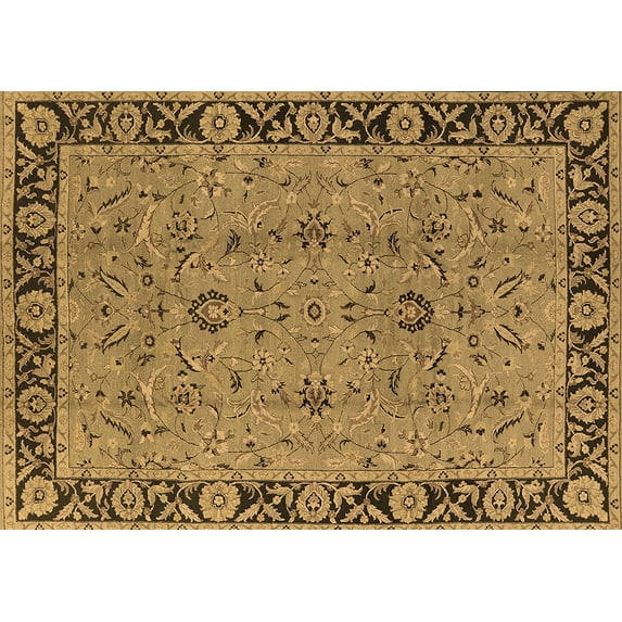 Ahgly Company Indoor Rectangle Oriental Brown Traditional Area Rugs, 4' x 6'