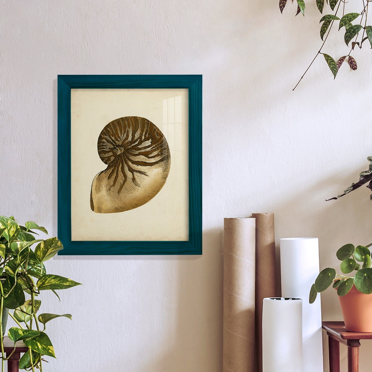 Sealife Collection V - Framed Print w/glass - Ocean Blue