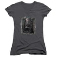 thumbnail image 1 of The Hobbit Gandalf Junior Women's V-Neck T-Shirt Charcoal, 1 of 1