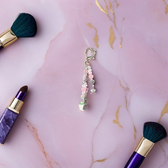 LOLIPPYY 2-Pack Strawberry Keychains for Purse, Metal Charms with Sturdy and Adorable Pendants