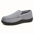thumbnail image 5 of Men'S Winter Slip-On Loafers - Warm Fleece Lined, Non-Slip, Comfortable Casual Shoes with Round Toe & Ankle Support for Home and Outdoor Wear, Winter Footwear | Casual Style | Durable PVC Sole, 5 of 6