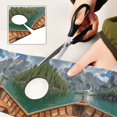 thumbnail image 6 of Yayeee Faucet Mat for Kitchen Sink 30" Diatomite Long Splash Guard Pad, Lake, 6 of 7