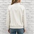 thumbnail image 4 of cocolona LightWeight Jackets for Women Solid Color Full Zip Casual Long Sleeve Lined Fall Trendy Outerwear, 4 of 7