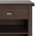 thumbnail image 6 of Trent Home Wood 24" Transitional Bedside Nightstand Table in Warm Walnut Brown, 6 of 7
