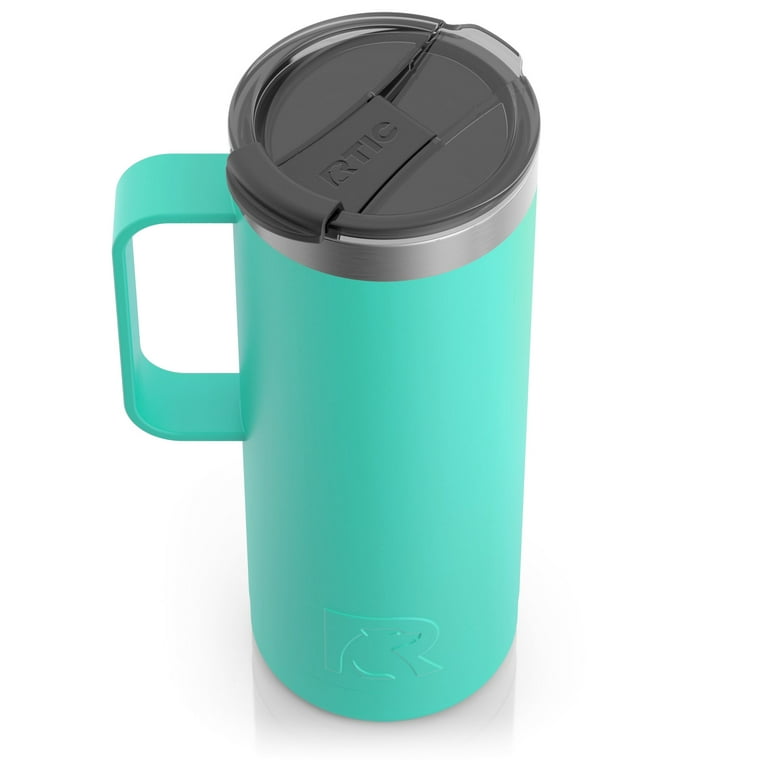 RTIC 20 oz Coffee Travel Mug with Lid and Handle, Stainless Steel  Vacuum-Insulated Mugs, Leak, Spill Proof, Hot Beverage and Cold, Portable  Thermal Tumbler Cup for Car, Camping, Olive 