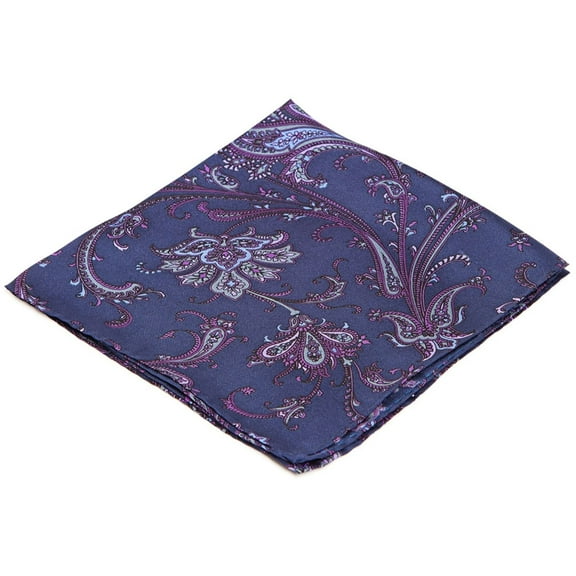 Ryan Seacrest Mens Palm Pocket Square, Purple, One Size