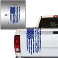 thumbnail image 2 of Veteran Vietnam Retired Distressed American USA US Flag Truck Tailgate Vinyl Decal Compatible with most Pickup Trucks – U.S. Army Sticker USMC USAF US Navy Decal (11" x 20", King Blue), 2 of 8