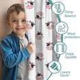 thumbnail image 3 of Blackout Kids Curtains,White Cow Bow Pattern Childrens Insulated Curtains Set Of 2,Bedroom Essentials,Toddler Room Decor 52x63in(132x160cm), 3 of 5