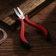 thumbnail image 3 of 1pc Carbon Steel Flat Nose Pliers Polishing Gunmetal 127mm, 3 of 7
