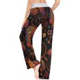 thumbnail image 5 of Women's Tribal Feathers Dreamcatcher Boho Pajama Pants, Casual Pajama Bottoms Lounge Pants Wide Leg, 5 of 7