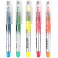 thumbnail image 1 of Chisel Tip Highlighters 5 Assorted Neon Colors Highlighter Markers Bible Safe Gel Highlighter Office School Supplies Quick Dry No Bleed Highlighter Student Study Kit for Drawing Sketching Underlining, 1 of 5