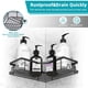 thumbnail image 4 of 2PCS Bathroom Corner Shelf No Drilling Wall-mounted Storage Rack Holder Cabinets with Towel Bar Bathtub Bath Shower Caddy Basket Organizer, 4 of 5
