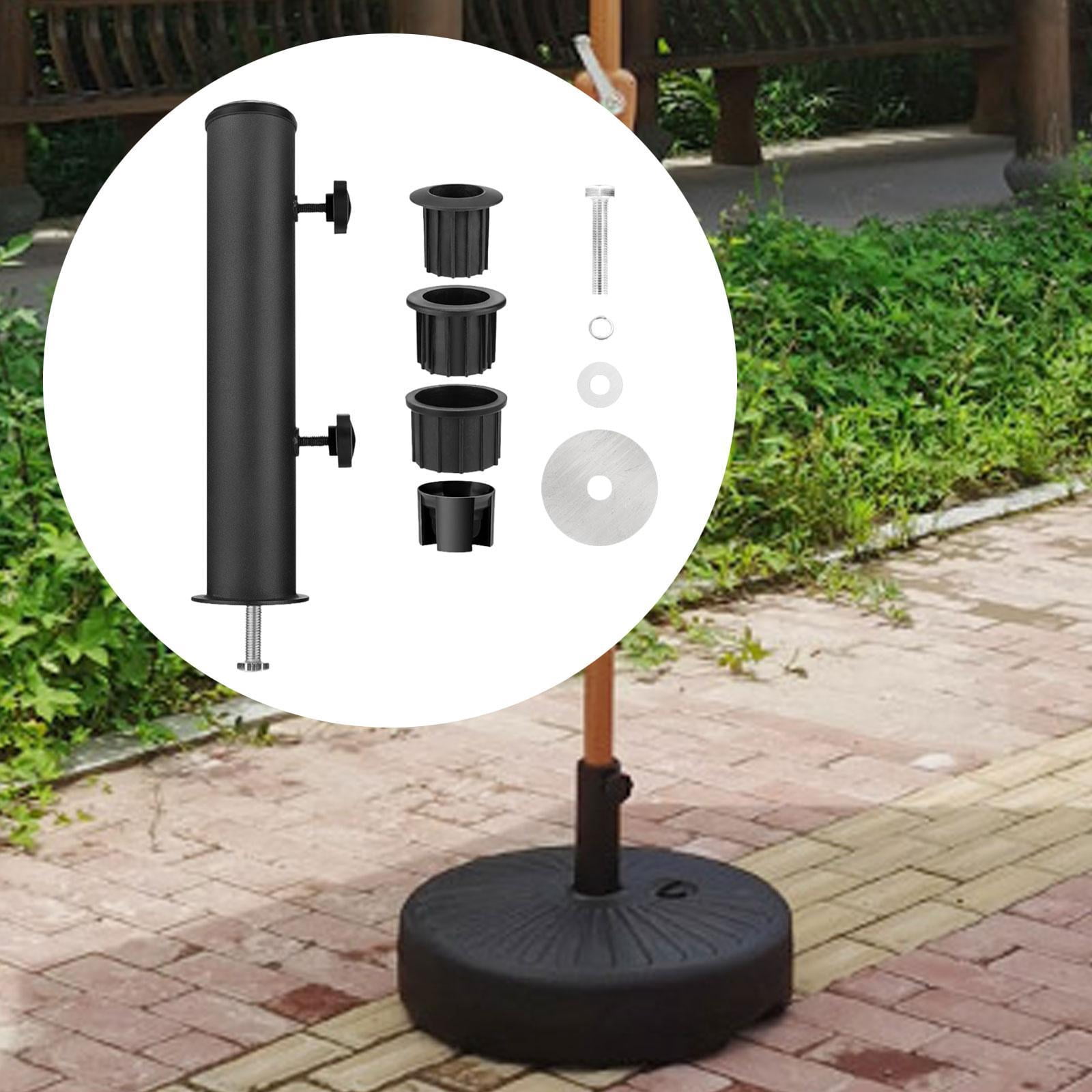 Bothyi Umbrella Stand Tube Black Marble Flag Pole Stake for Beach Lawn Summer Beach