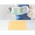 thumbnail image 5 of REGALWOVEN Placemat Set of 6 Silicone Placemats for Kitchen Dining Table Decor, Washable Table Placemats Wipeable Table Mat Yellow 15*12in, 5 of 7