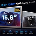 thumbnail image 2 of Extensor de pantalla para laptop ZUMWALT de 15,6" FHD giratorio doble, 2 of 8