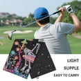 thumbnail image 5 of Yuyamidu Skull Golf Towels, Aesthetic Mushroom Coral Velvet Golf Ball Towel for Golf Bags for Women Men, Portable Workout Cleaning Cloth Accessories, 5 of 7