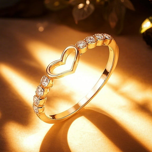 shngshifan Rings for Women Womens 928 Sterling Silver Blue Sapphire Ring CZ Gemstone Heart Ring(silver4)8