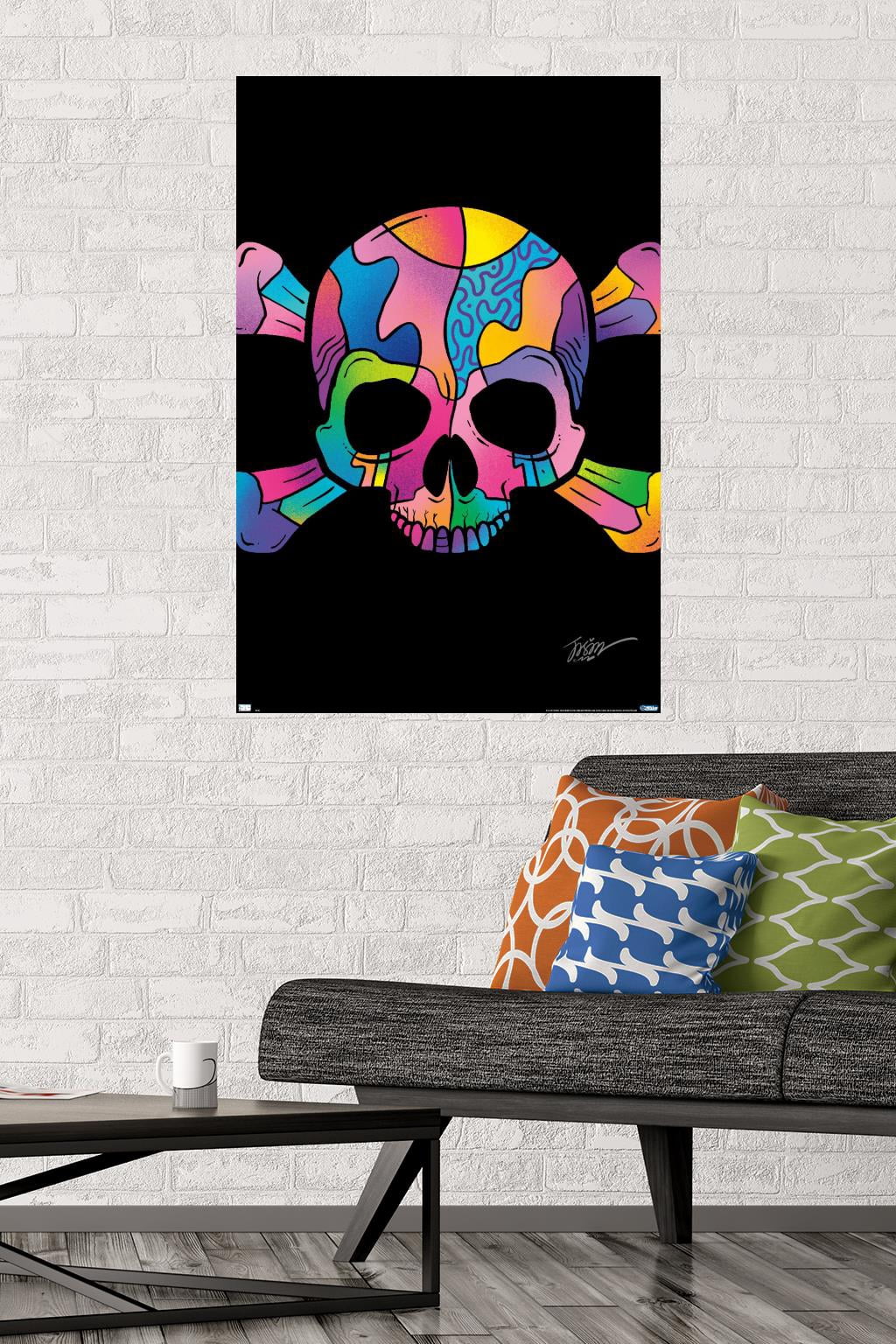 Jason Naylor - Color Skull Wall Poster, 22.375" x 34"