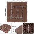 thumbnail image 6 of Jopath 44 Packs Waterproof Decking Tiles,12"x12" Terrace Plastic Interlocking Decking Tiles for Courtyard Tiles, Balcony Tiles, Bathroom and Any Indoor or Outdoor Setting Brown, 6 of 9