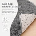 thumbnail image 4 of SANMADROLA Soft Modern Shaggy Area Rug, 4' x 4', Non-Slip Plush Fluffy Furry Carpet, 4 of 9