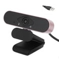 thumbnail image 1 of Cámara web USB de alta definición 1080P para enseñanza, conferencias, transmisión en vivo, oro rosa, 1 of 8