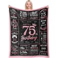 thumbnail image 1 of LHSHID 70th Birthday Gifts for Women Blanket Funny 70th Birthday Decoration for Women Birthday Gifts for 70th Women Best 70th Birthday Gift Ideas for Women Happy Birthday Gifts 60"x80", 1 of 6