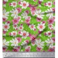 thumbnail image 1 of Soimoi Polyester Crepe Fabric Cosmos Floral Fabric Prints by Yard 42 Inch Wide, 1 of 3