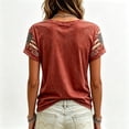 thumbnail image 4 of AHMOMEI We Will Never Forget 911 Shirts Memorial American Flag 911 Tshirt Patriotic Courage Hope V Neck Short Sleeve Tops for Women S, 4 of 4