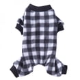 thumbnail image 4 of Mdecor Pet Pajamas for Dogs Red Plaid Sweaters Soft Clothes, 4 of 6