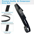 thumbnail image 4 of A12210 N011005 Air Compressor Drive Belt 3 Pack Heavy Duty Replacement, 4 of 5