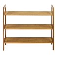 thumbnail image 1 of Oceanstar 3SR1651 3-Tier Bamboo Shoe Rack, Natural, 1 of 2