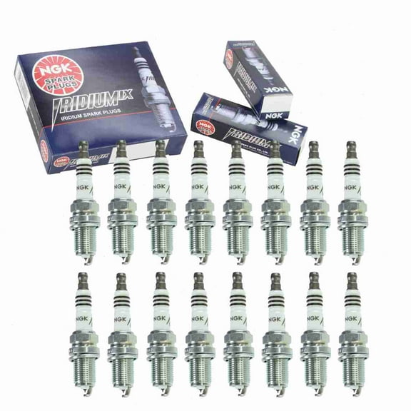 16 pc NGK Iridium IX Spark Plugs compatible with Mercedes-Benz S500 5.0L V8 2000-2006